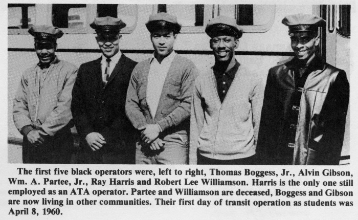 First five Black bus operators at KCATA